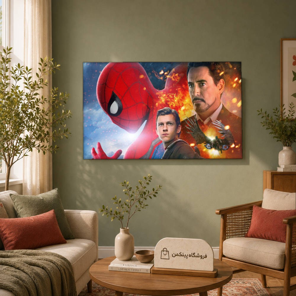 تابلو شاسی پینکمن طرح تام هالند پیتر پارکر - Tom Holland Peter Parker کد Jm 17