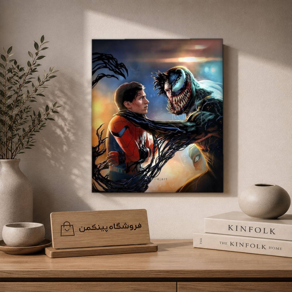 تابلو شاسی پینکمن طرح تام هالند ونوم 2 - Tom Holland HD Venom 2 کد Jm 4