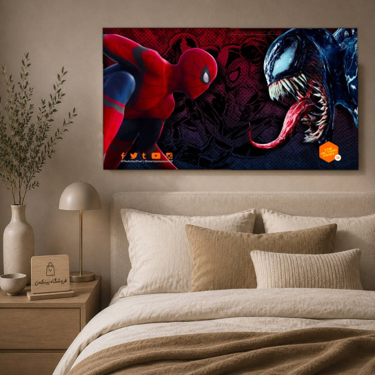 تابلو شاسی پینکمن طرح تام هالند ونوم 2 - Tom Holland HD Venom 2 کد Jm 14