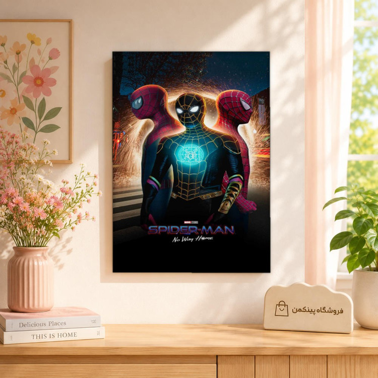 تابلو شاسی پینکمن طرح تام هالند و مایلز مورالس - Tom Holland And Miles Morales کد Jm 9
