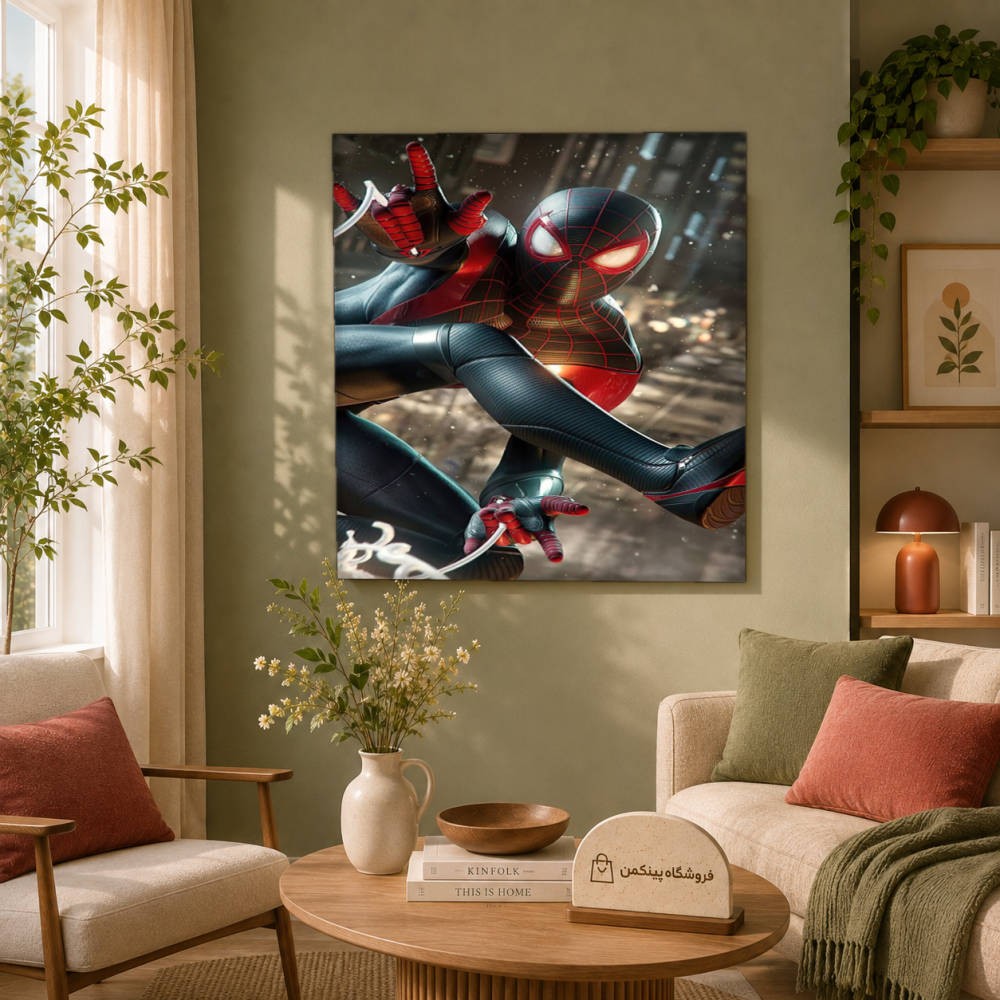 تابلو شاسی پینکمن طرح تام هالند و مایلز مورالس - Tom Holland And Miles Morales کد Jm 7