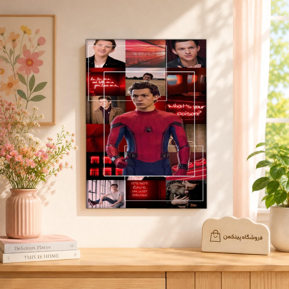 تابلو شاسی پینکمن طرح تام هالند و مایلز مورالس - Tom Holland And Miles Morales کد Jm 6