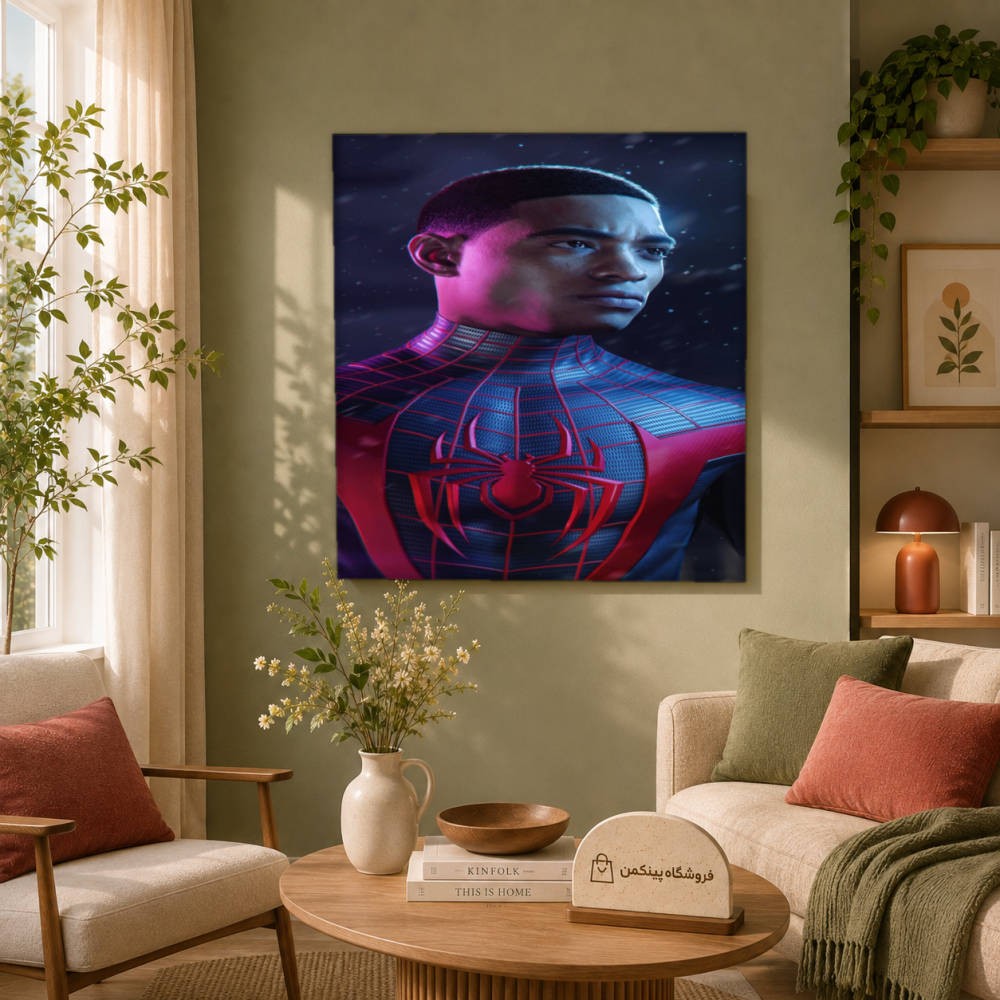 تابلو شاسی پینکمن طرح تام هالند و مایلز مورالس - Tom Holland And Miles Morales کد Jm 5