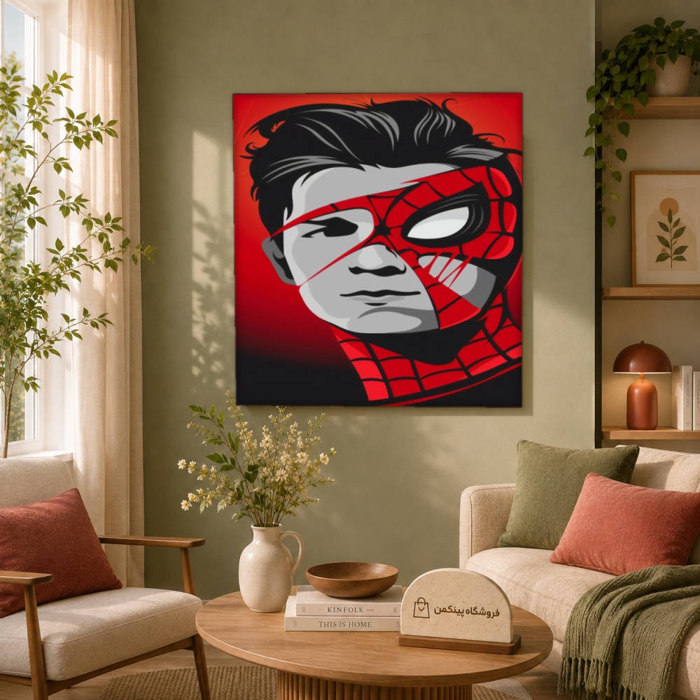 تابلو شاسی پینکمن طرح تام هالند و مایلز مورالس - Tom Holland And Miles Morales کد Jm 4