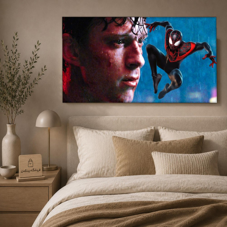تابلو شاسی پینکمن طرح تام هالند و مایلز مورالس - Tom Holland And Miles Morales کد Jm 38