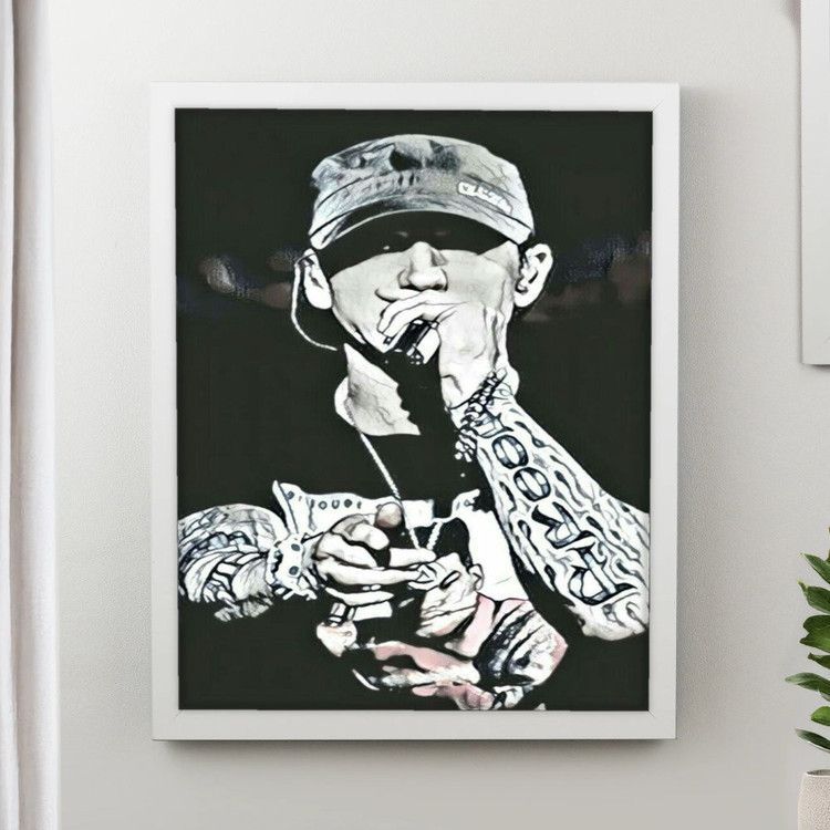تابلو پینکمن طرح موسیقی امینم کارتونی Eminem Cartoon 30 Jm