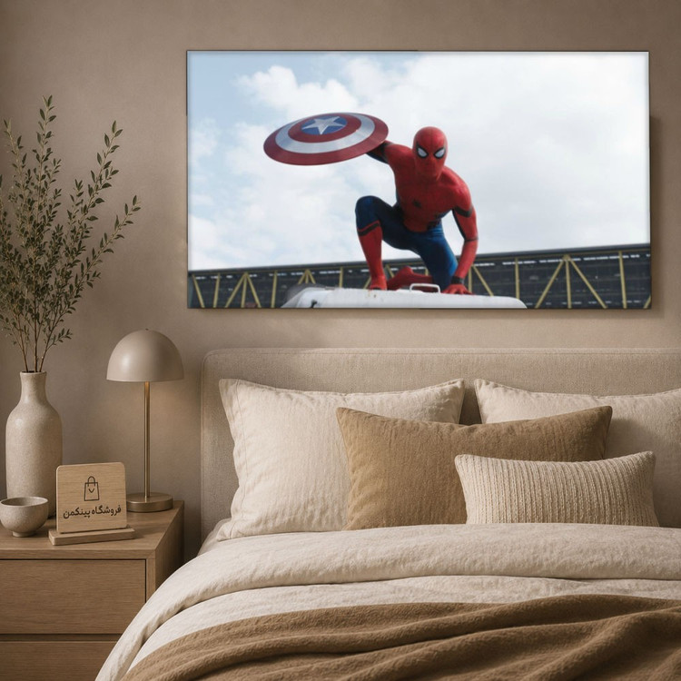 تابلو شاسی پینکمن طرح تام هالند و مایلز مورالس - Tom Holland And Miles Morales کد Jm 26