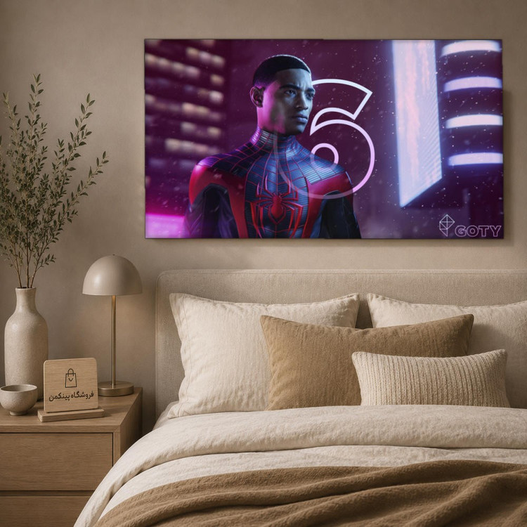 تابلو شاسی پینکمن طرح تام هالند و مایلز مورالس - Tom Holland And Miles Morales کد Jm 23