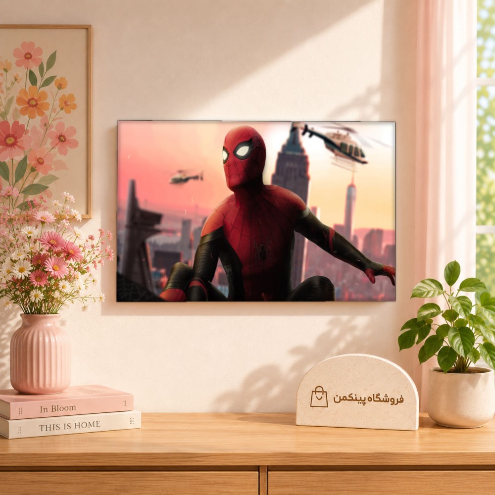 تابلو شاسی پینکمن طرح تام هالند و مایلز مورالس - Tom Holland And Miles Morales کد Jm 22