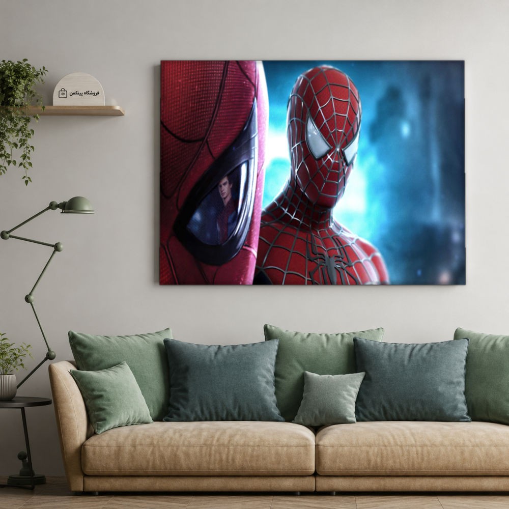 تابلو شاسی پینکمن طرح تام هالند و مایلز مورالس - Tom Holland And Miles Morales کد Jm 20
