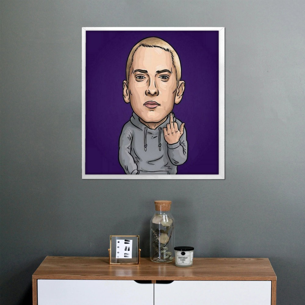 تابلو پینکمن طرح موسیقی امینم کارتونی Eminem Cartoon 19 Jm