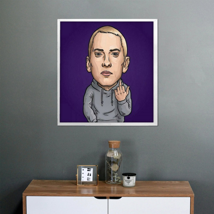 تابلو پینکمن طرح موسیقی امینم کارتونی Eminem Cartoon 19 Jm