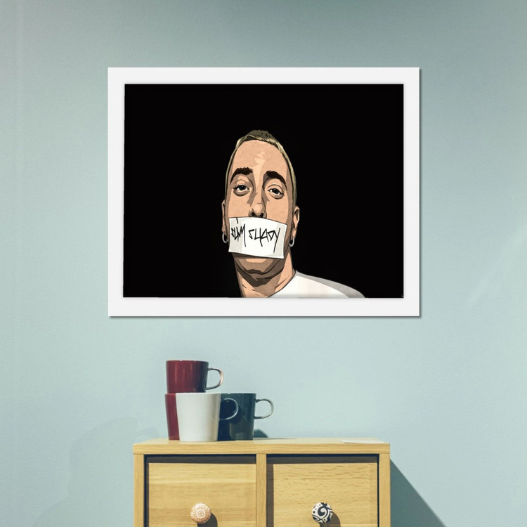 تابلو پینکمن طرح موسیقی امینم کارتونی Eminem Cartoon 15 Jm