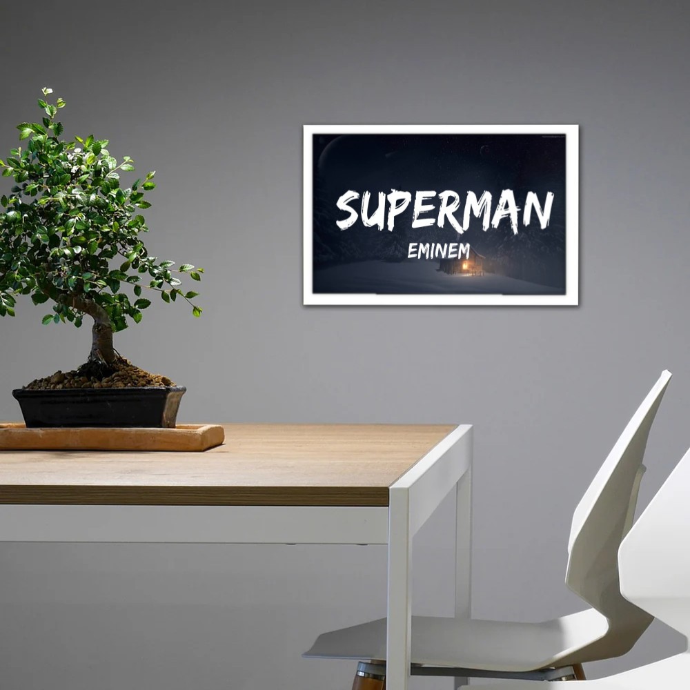 تابلو پینکمن طرح موسیقی امینم سوپرمن Eminem Superman 7 Jm