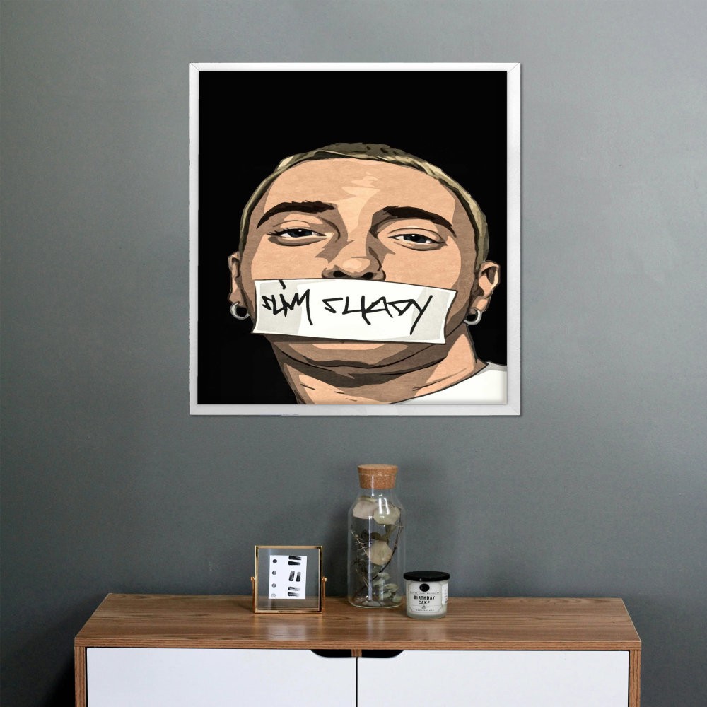 تابلو پینکمن طرح موسیقی امینم آرت Eminem Art 6 Jm
