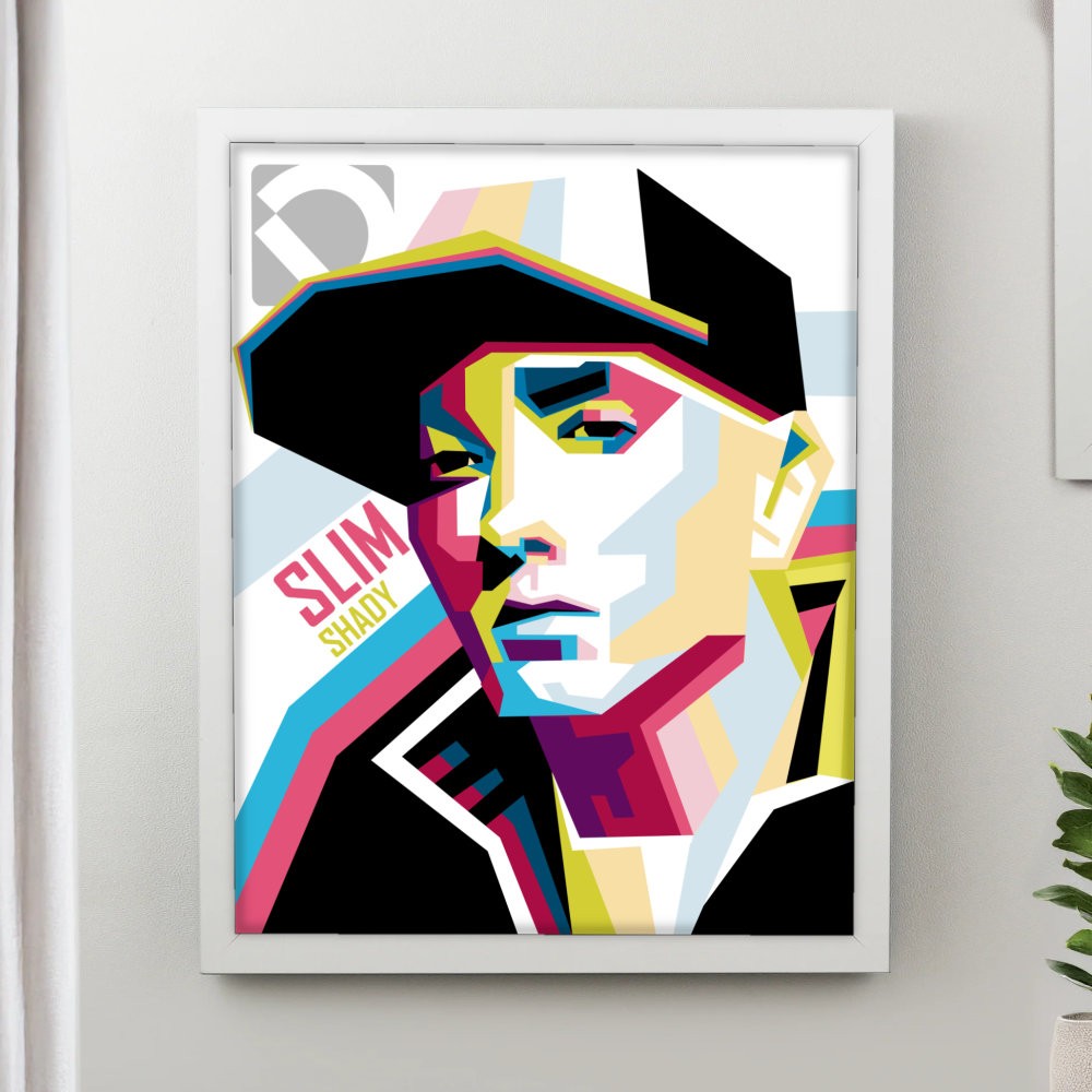 تابلو پینکمن طرح موسیقی امینم آرت Eminem Art 24 Jm