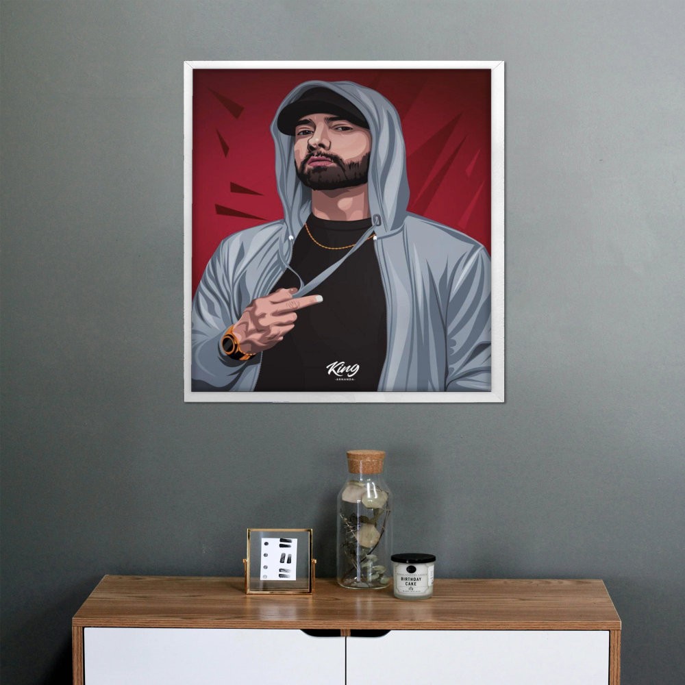 تابلو پینکمن طرح موسیقی امینم Young Eminem Young 8 Jm