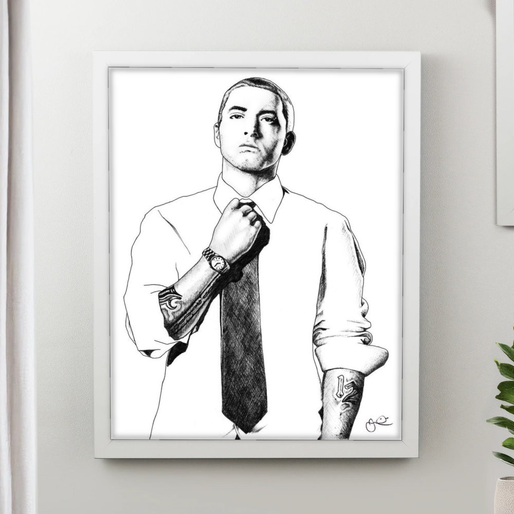 تابلو پینکمن طرح موسیقی امینم Drawings Eminem Drawings 3 Jm