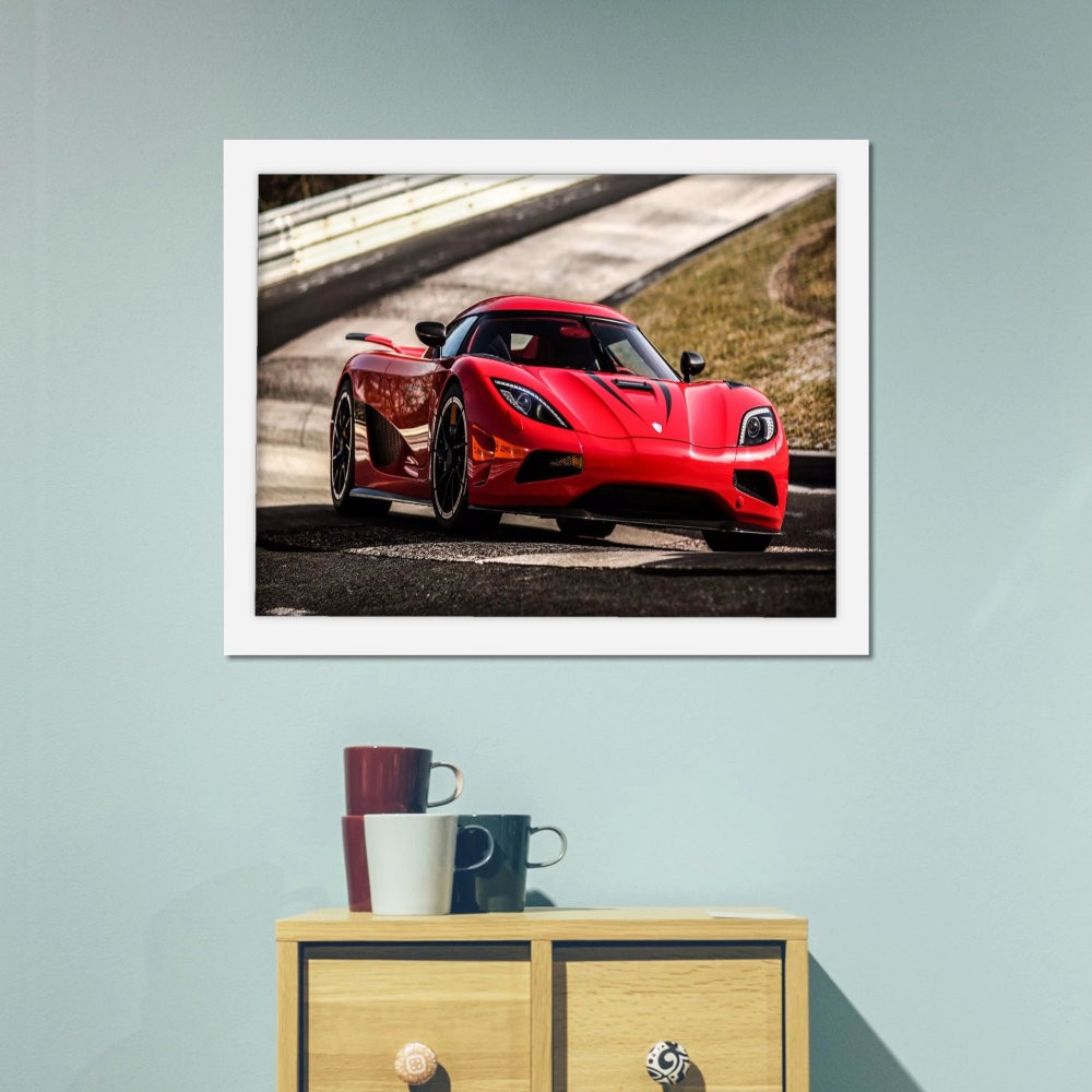 تابلو پینکمن طرح ماشین کونیگزگ Koenigsegg 60 Jm