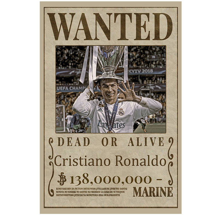 پوستر مدل تحت تعقیب طرح کریستیانو رونالدو Cristiano Ronaldo کد 33