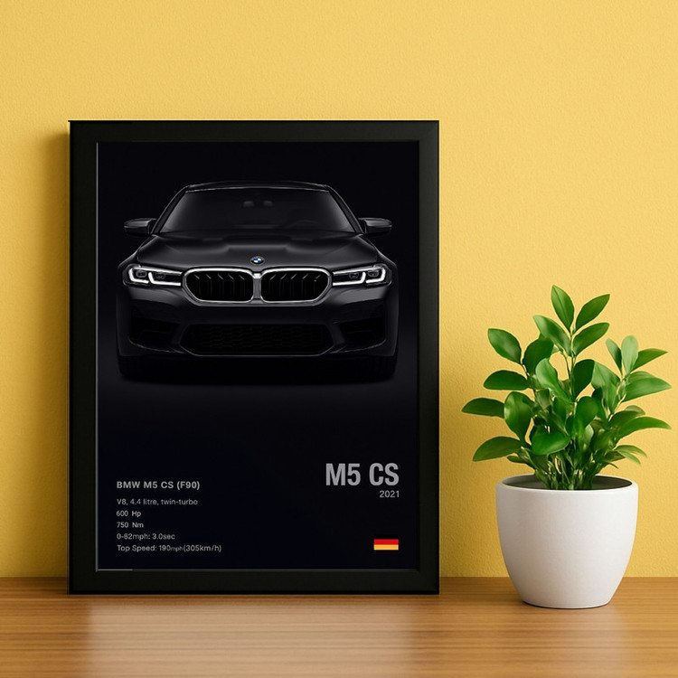 تابلو طرح بیام و bmw m5 کد 01 فریم مشکی