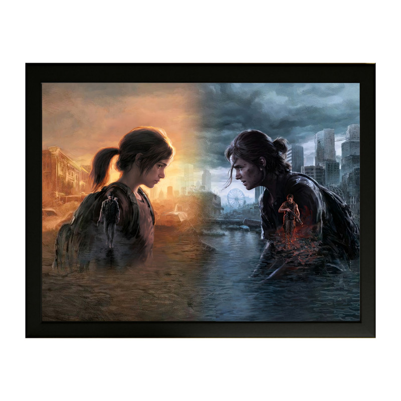 تابلو طرح لست اف اس last of us کد 01 فریم مشکی