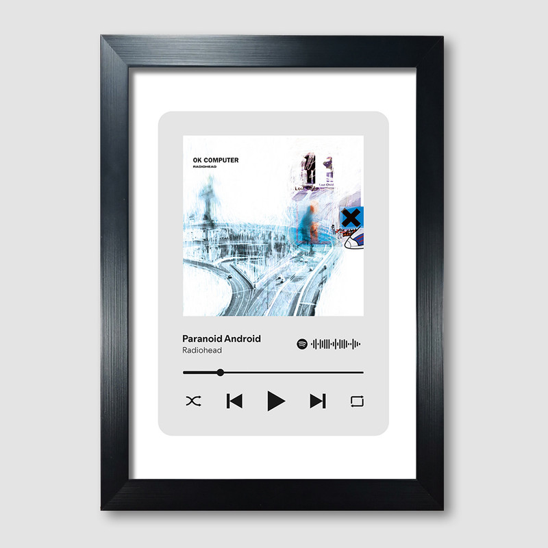 تابلوی مدل تابلوی موزیکال طرح Paranoid Android by Radiohead