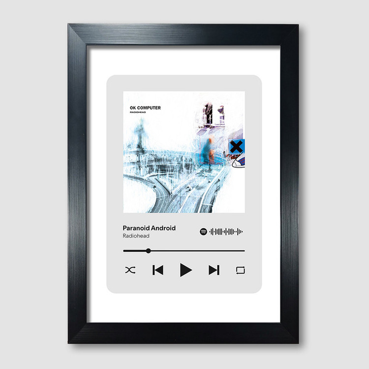 تابلوی مدل تابلوی موزیکال طرح Paranoid Android by Radiohead