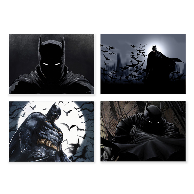 پوستر طرح بتمن کد A-2200- Batman مجموعه 4 عددی