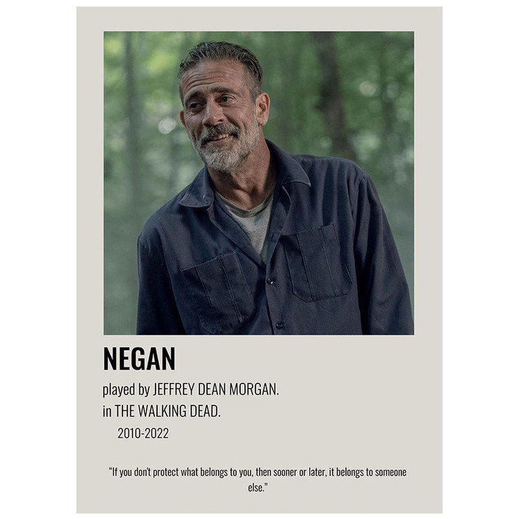 پوستر مدل سریال Walking Dead طرح نیگان کد 1418