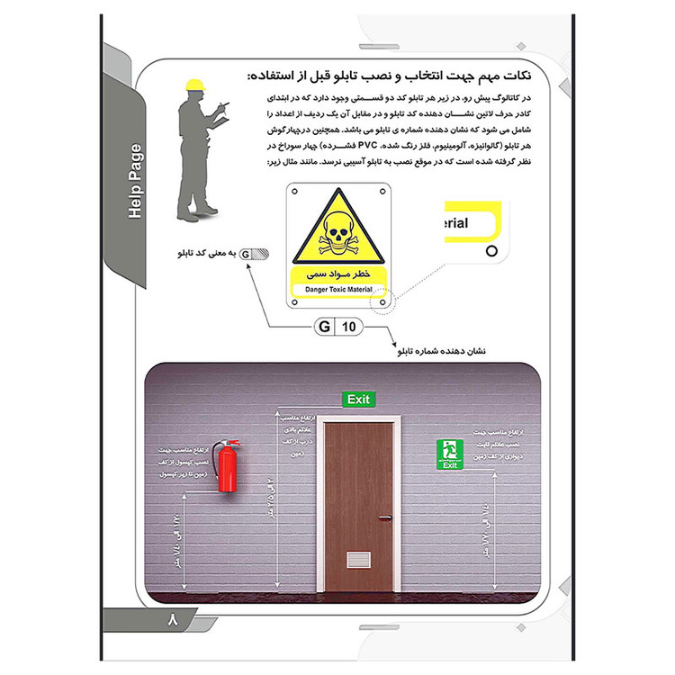 برچسب بازدارنده طرح 2 مدل خطر برق گرفتگي