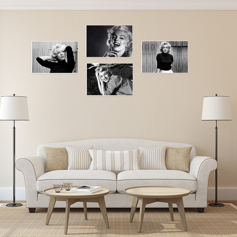 پوستر طرح مریلین مونرو کد A-2160-Marilyn Monroe مجموعه 4 عددی