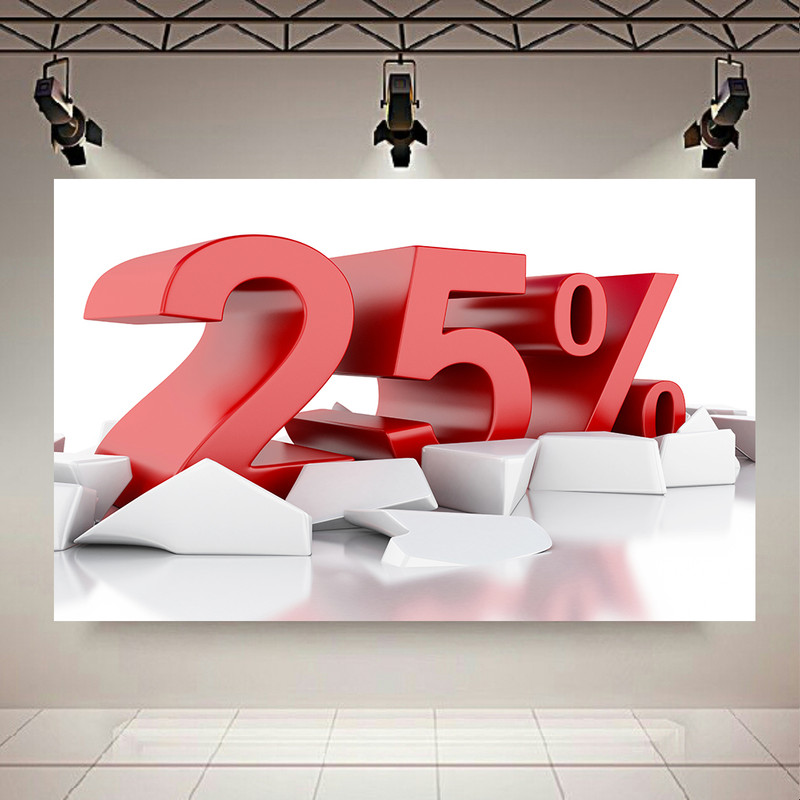 پوستر طرح تخفیف مدل 25درصد کد AR304294
