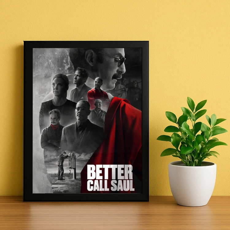 تابلو طرح بهتره با سال تماس بگیری better call saul کد 01 فریم مشکی