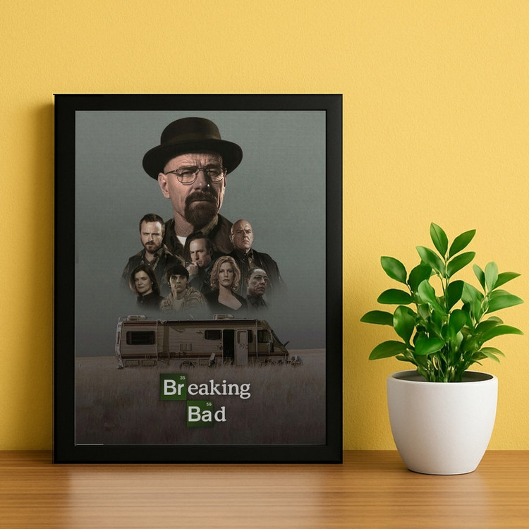 تابلو طرح برکینگ بد Breaking Bad کد 01 فریم مشکی