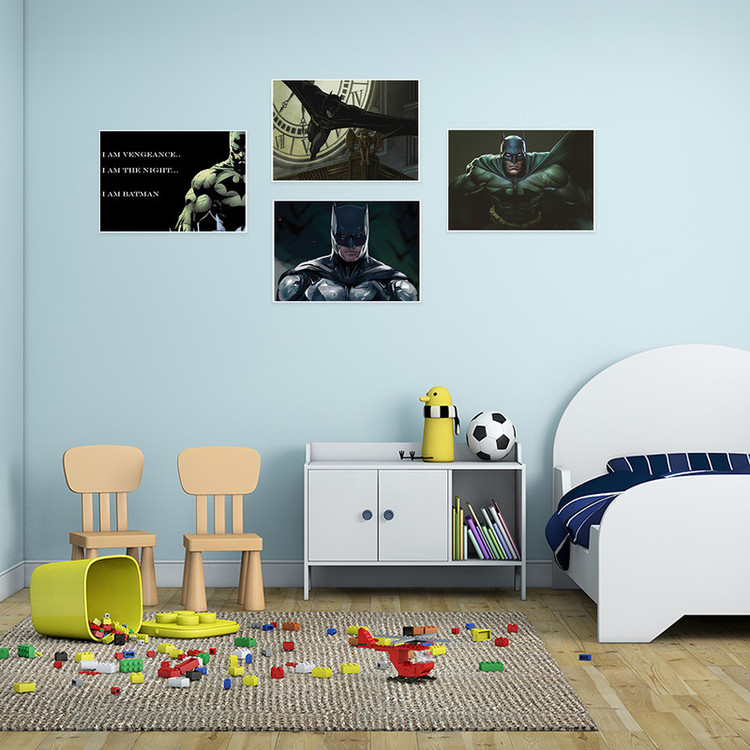 پوستر طرح بتمن کد A-2206- Batman مجموعه 4 عددی