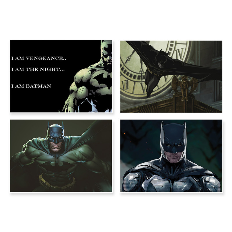 پوستر طرح بتمن کد A-2206- Batman مجموعه 4 عددی