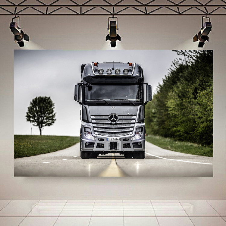 پوستر طرح ماشین سنگین مدل Mercedes Actros کد AR18080