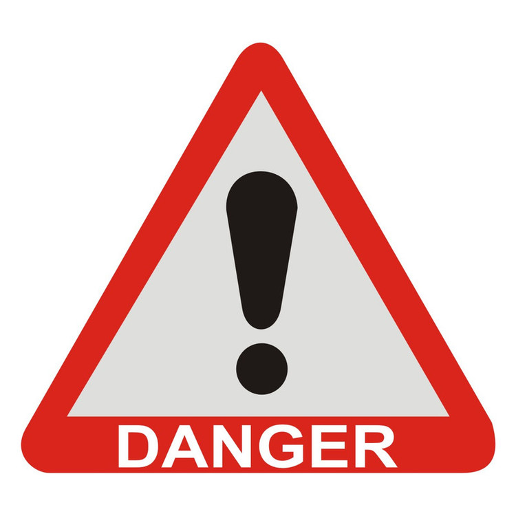 برچسب راهنما شبرنگ مدل Danger