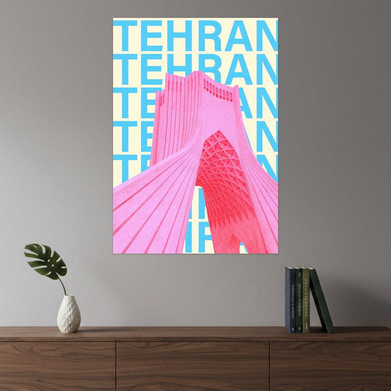 پوستر طرح برج آزادی تهران مدل Tehran 11040