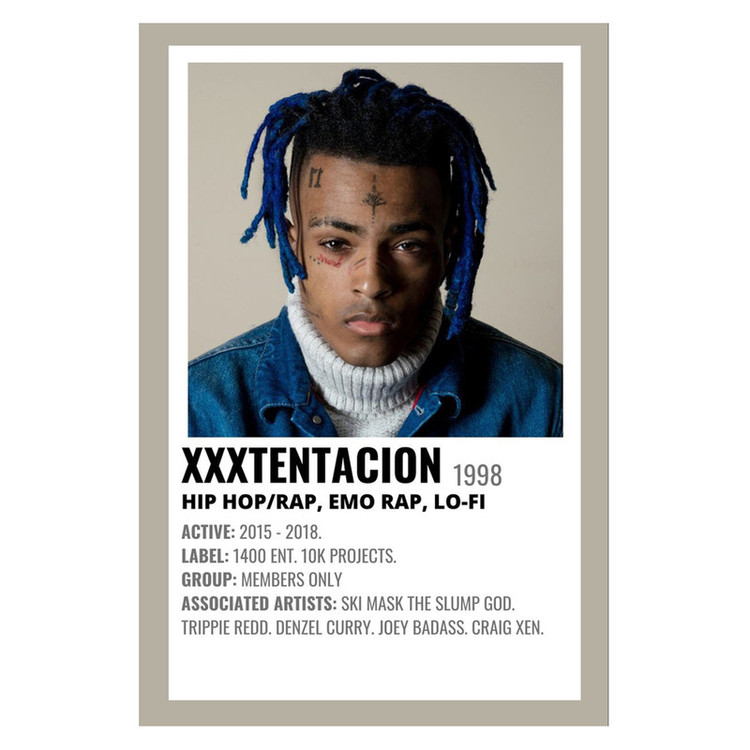 پوستر مدل تنتاسیون xxxtentacion کد 507