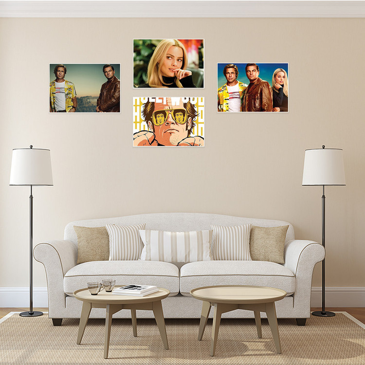 پوستر طرح فیلم Once Upon a Time in Hollywood کد A-1708 مجموعه 4 عددی