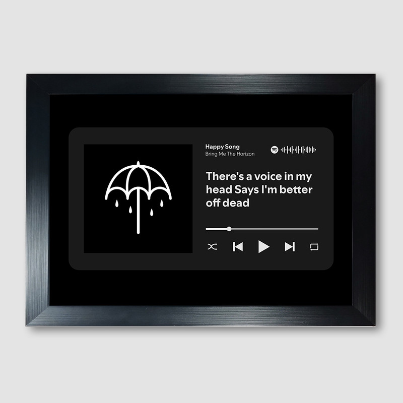 تابلوی مدل تابلوی موزیکال طرح Happy Song by Bring Me The Horizon