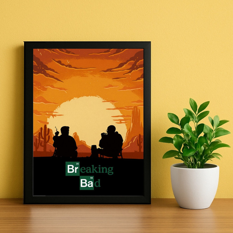تابلو طرح برکینگ بد Breaking Bad کد 03 فریم مشکی