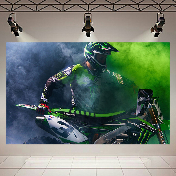 استیکر طرح موتور کراس مدل Kawasaki KX-450 کد AR41205