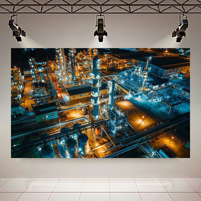 پوستر طرح پالایشگاه مدل جلوه های صنعتی کد PD20669