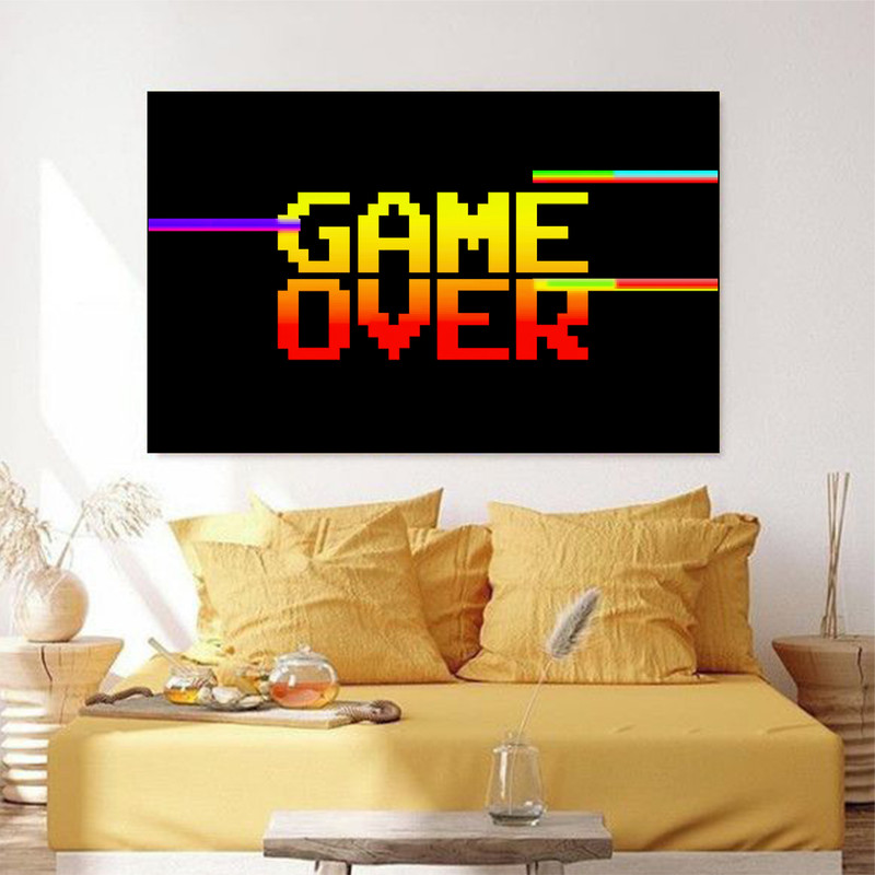 تابلو شاسی مدل GAME OVER کد 3656