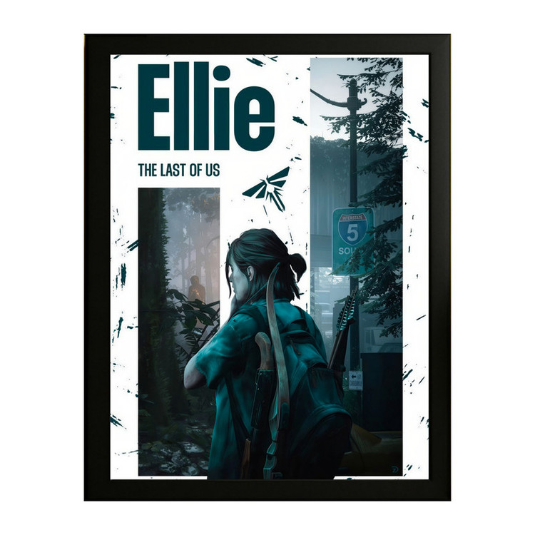تابلو طرح لست اف اس last of us کد 06 فریم مشکی