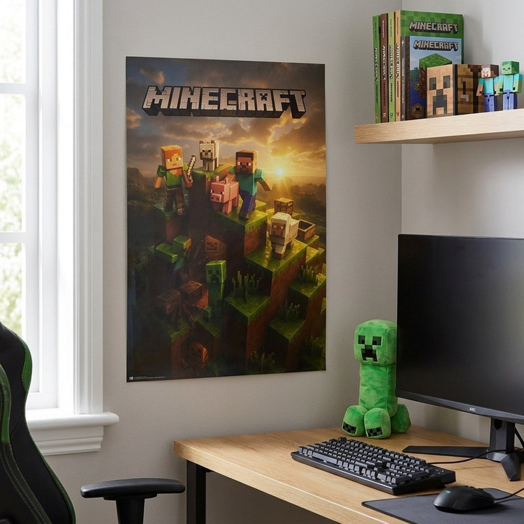 پوستر طرح بازی کامپیوتری ماینکرفت مدل Minecraft 11049