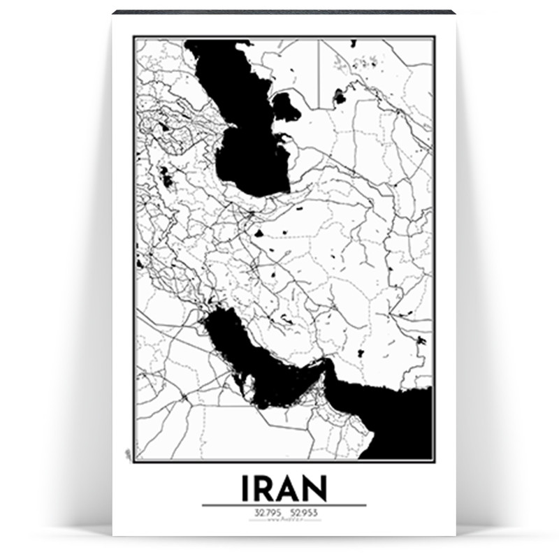 تابلو شاسی آواویز مدل نقشه ایران کد Avaviz-Map-4G1301